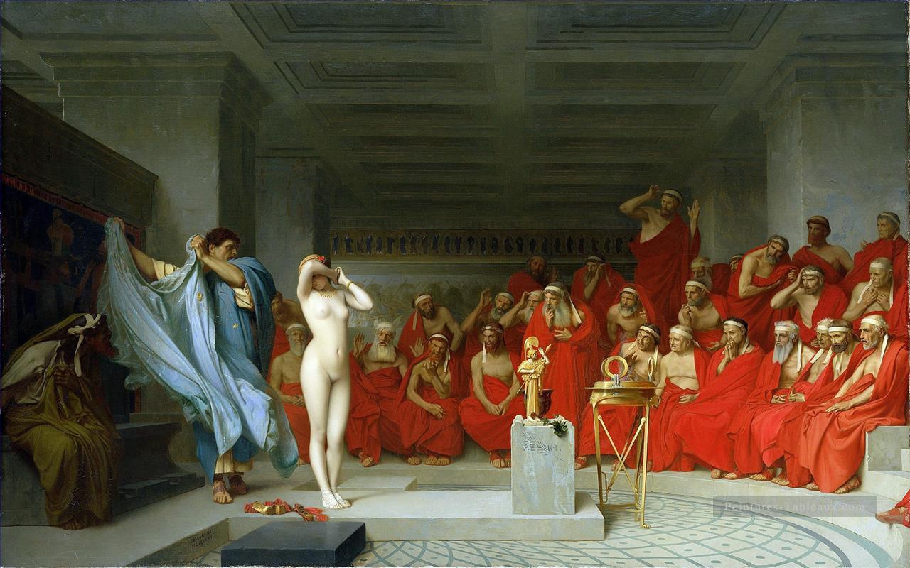 Phryne devant l’Aréopage grec orientaliste orientalisme Jean Léon Gérôme Peintures à l'huile